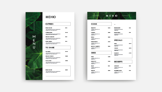 Надрукувати меню. Розробка дизайну і друк у поліграфії «PRINTSTUDIO»